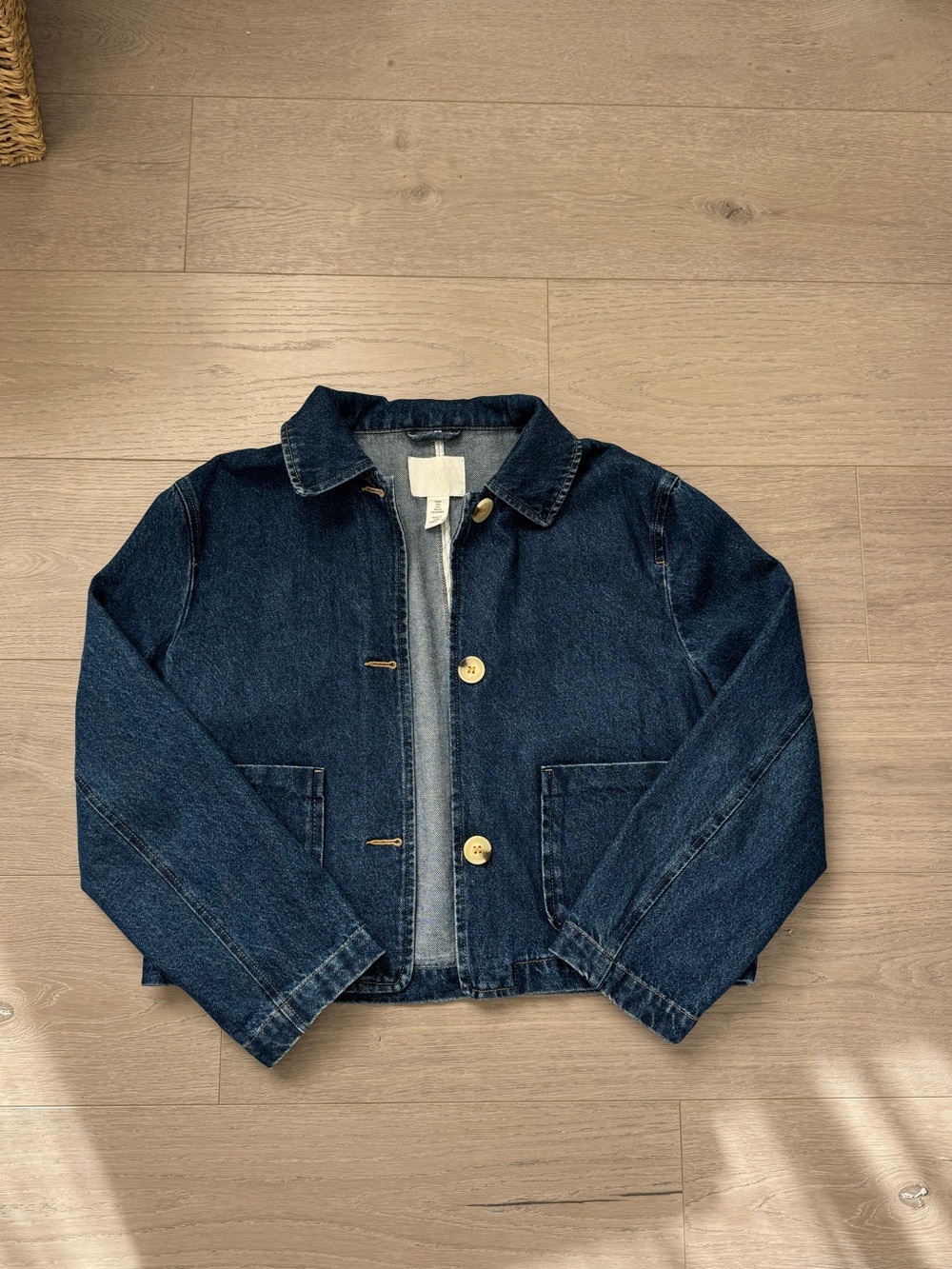 H&M Dark Blue Denim Jean Jacket